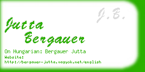 jutta bergauer business card